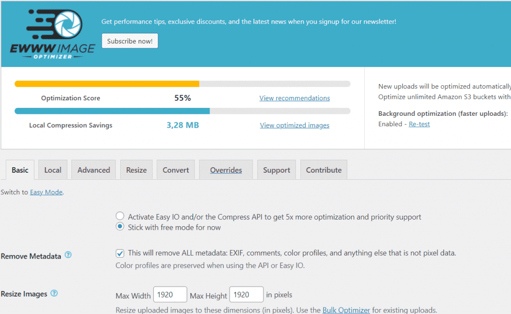 Tải EWWW Plugin 4